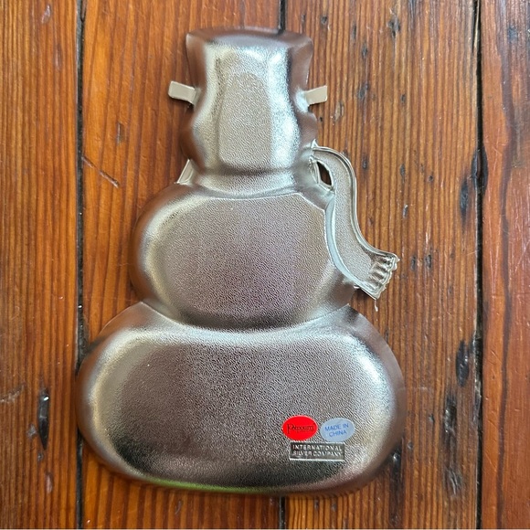 NWT Vtg 90s Potpourri Designs International Silver Co Snowman Candy Dish 5 5/8x8 - Picture 12 of 13